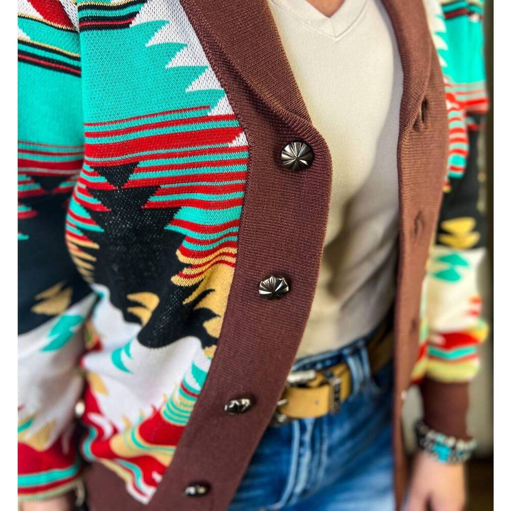 NEW STERLING KREEK southern roots sweater in multi - Picture 6 of 7